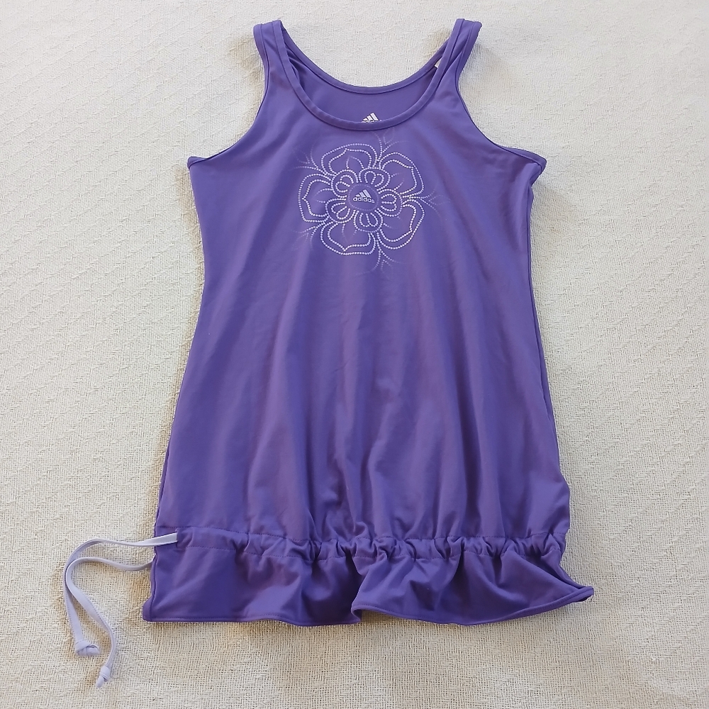 adidas Purple Floral Tank Dress